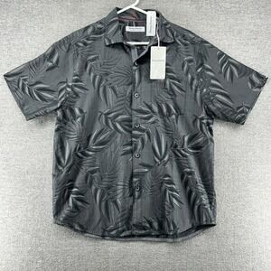 Tommy Bahama The Coconut Point Shirt Men Size Medium Black Tropical NEW